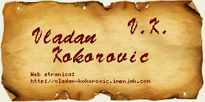 Vladan Kokorović vizit kartica